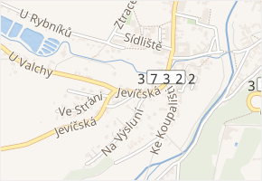 Jevíčská v obci Loštice - mapa ulice