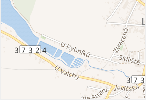 U Rybníků v obci Loštice - mapa ulice