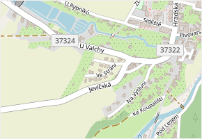 Ve Stráni v obci Loštice - mapa ulice