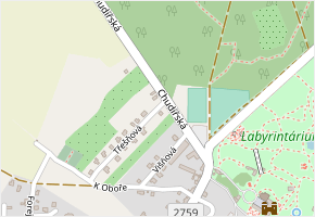 Chudířská v obci Loučeň - mapa ulice