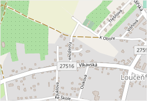 Forejtova v obci Loučeň - mapa ulice