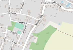 Nymburská v obci Loučeň - mapa ulice