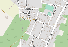 V Zátiší v obci Loučeň - mapa ulice