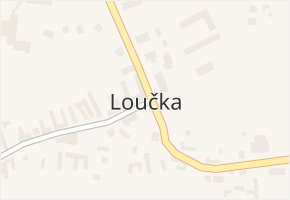 Loučka v obci Loučka - mapa části obce