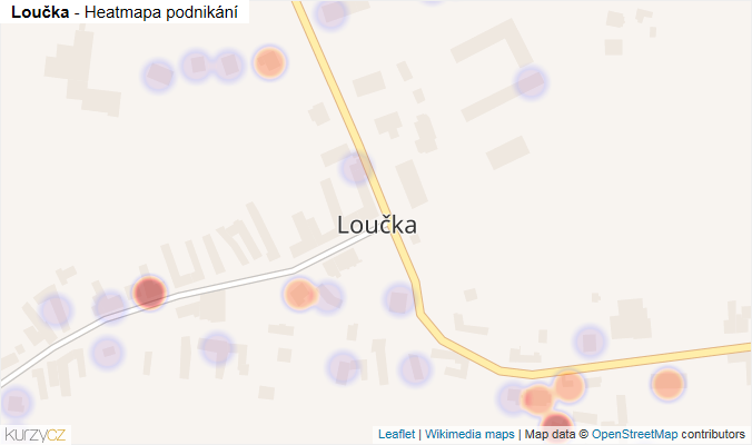 Mapa Loučka - Firmy v části obce.