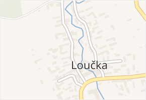 Loučka v obci Loučka - mapa části obce