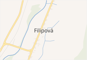 Filipová v obci Loučná nad Desnou - mapa části obce