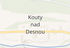 Kouty nad Desnou v obci Loučná nad Desnou - mapa části obce