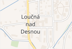 Loučná nad Desnou v obci Loučná nad Desnou - mapa části obce
