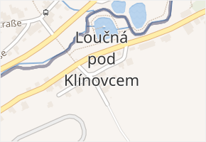 Loučná v obci Loučná pod Klínovcem - mapa části obce
