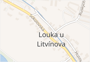 Sokolovská v obci Louka u Litvínova - mapa ulice