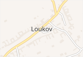 Loukov v obci Loukov - mapa části obce