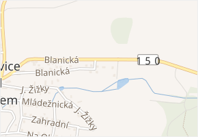 Blanická v obci Louňovice pod Blaníkem - mapa ulice