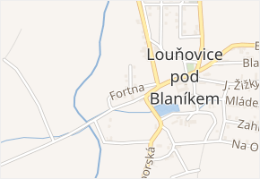Fortna v obci Louňovice pod Blaníkem - mapa ulice