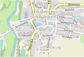 Malá Strana v obci Louňovice pod Blaníkem - mapa ulice