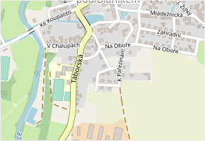 Na Hlinách v obci Louňovice pod Blaníkem - mapa ulice