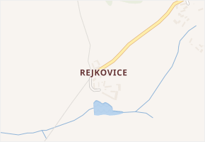 Rejkovice v obci Louňovice pod Blaníkem - mapa části obce