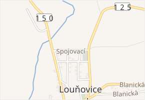 Spojovací v obci Louňovice pod Blaníkem - mapa ulice