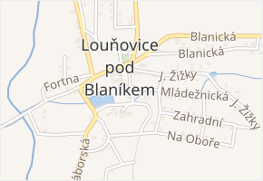 U Pivovaru v obci Louňovice pod Blaníkem - mapa ulice