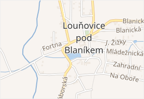 Vinopalna v obci Louňovice pod Blaníkem - mapa ulice