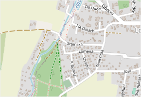 K Viničkám v obci Louňovice - mapa ulice