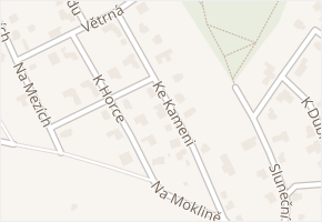 Ke Kameni v obci Louňovice - mapa ulice