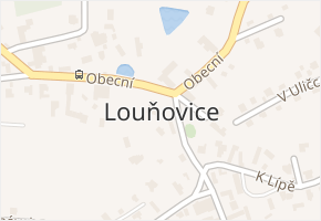 Louňovice v obci Louňovice - mapa části obce