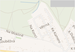 Na Mezích v obci Louňovice - mapa ulice