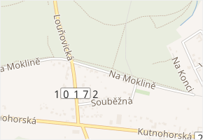 Na Moklině v obci Louňovice - mapa ulice