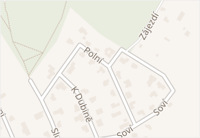 Polní v obci Louňovice - mapa ulice