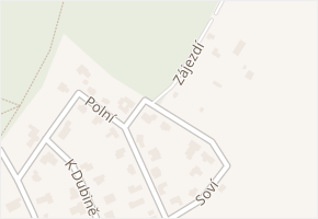 Soví v obci Louňovice - mapa ulice