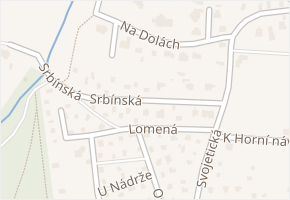 Srbínská v obci Louňovice - mapa ulice
