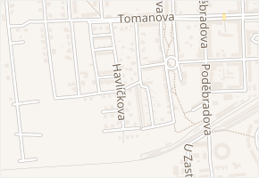 Havlíčkova v obci Louny - mapa ulice