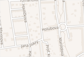 Holubova v obci Louny - mapa ulice