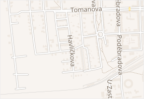 Jana Jiskry v obci Louny - mapa ulice