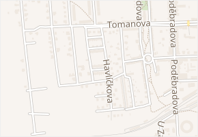 Jana Roháče z Dubé v obci Louny - mapa ulice