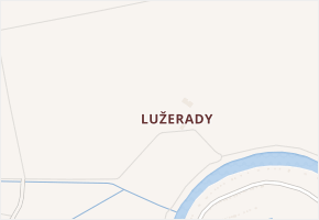 Lužerady v obci Louny - mapa ulice