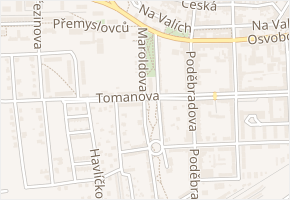 Maroldova v obci Louny - mapa ulice