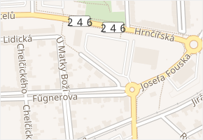 Na Foukalce v obci Louny - mapa ulice