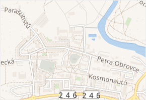 Prokopa Holého v obci Louny - mapa ulice