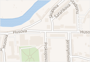 Prokopova v obci Louny - mapa ulice