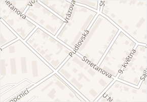 Pudlovská v obci Louny - mapa ulice