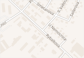 Rybalkova v obci Louny - mapa ulice