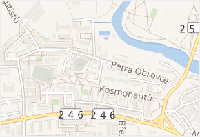 Svatopetrské náměstí v obci Louny - mapa ulice