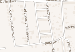 Vavřince z Březové v obci Louny - mapa ulice