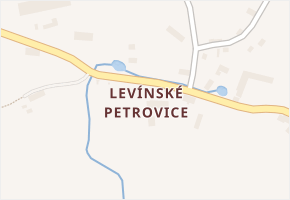 Levínské Petrovice v obci Lovečkovice - mapa části obce