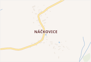 Náčkovice v obci Lovečkovice - mapa části obce