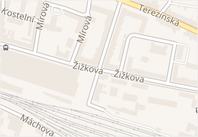 Husova v obci Lovosice - mapa ulice