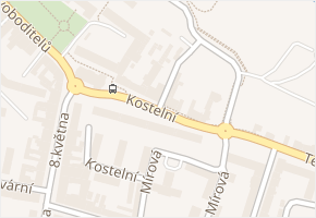Kostelní v obci Lovosice - mapa ulice