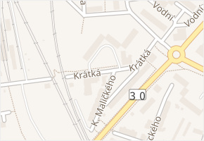 Krátká v obci Lovosice - mapa ulice